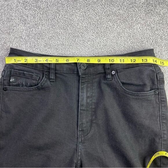 KanCan Jeans Women's 28 Black Skinny High Rise Stretch Distressed Frayed Ankle - Picture 10 of 14